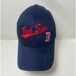 Fan Favorites Red Sox Ball Cap Hook and Loop Adjuster Embroidered Navy Blue Red